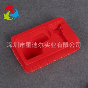 红色植绒吸塑内托